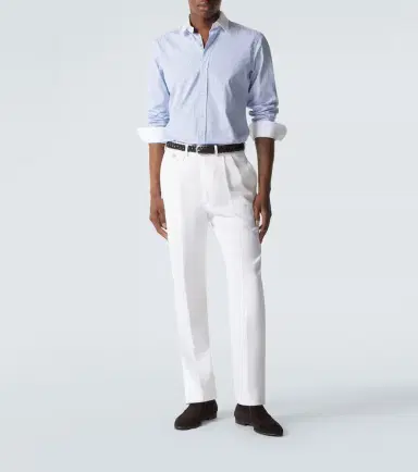 dunhill Linen tapered pants | Thumbnail 3