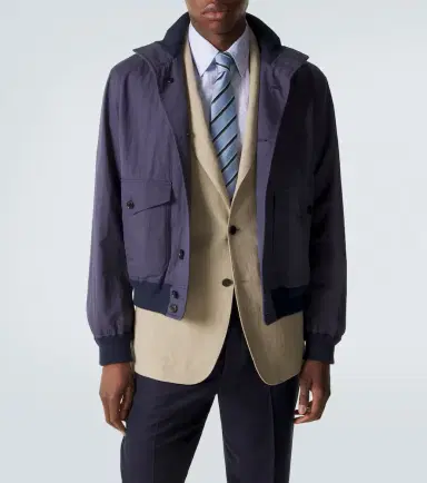 dunhill Cotton-blend twill bomber jacket | Thumbnail 3 dunhill Cotton-blend twill bomber jacket | Thumbnail 3