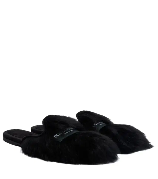 Dolce & Gabbana Shearling mules