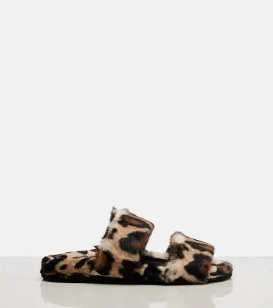 Dolce & Gabbana Leopard-print shearling slides | Thumbnail 2