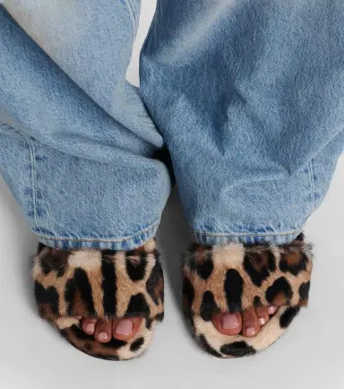 Dolce & Gabbana Leopard-print shearling slides | Thumbnail 6