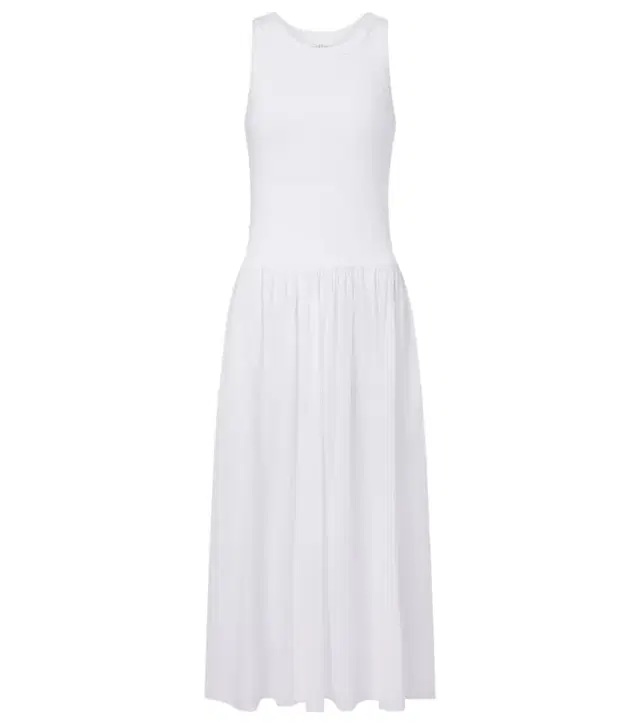 Velvet Amelia cotton-blend midi dress