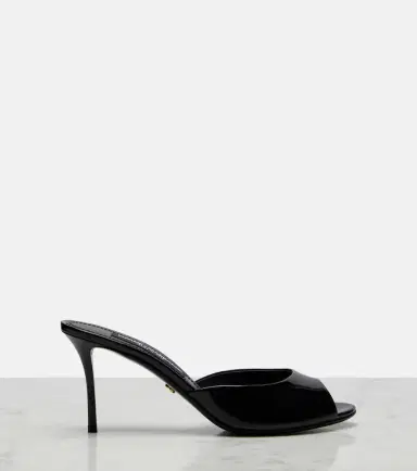 Dolce & Gabbana Keira patent leather mules | Thumbnail 2