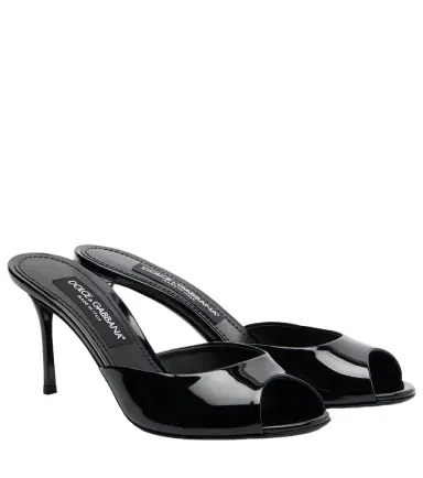 Dolce & Gabbana Keira patent leather mules | Thumbnail 1