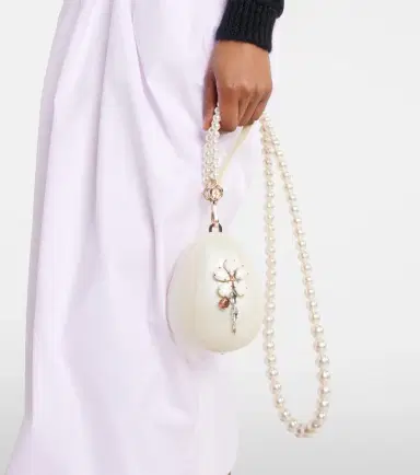 Simone Rocha Hare Pearl Egg embellished clutch | Thumbnail 4