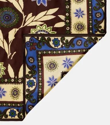 ALÉMAIS Alémais Floral silk satin scarf | Thumbnail 3