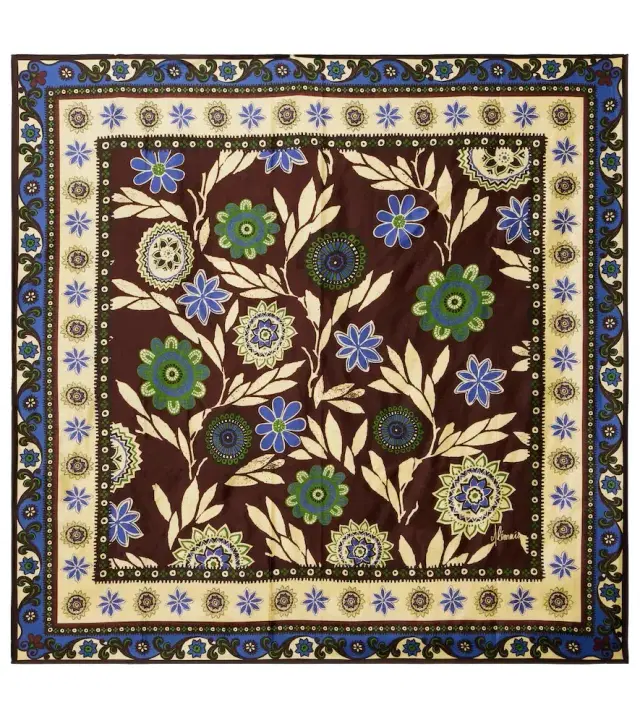 Alemais Alémais Floral silk satin scarf