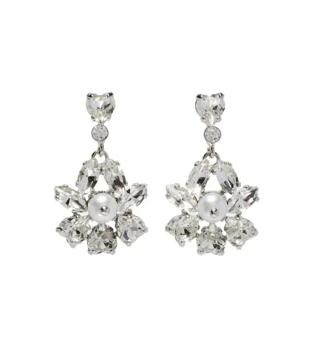 Simone Rocha Embellished faux pearl drop earrings