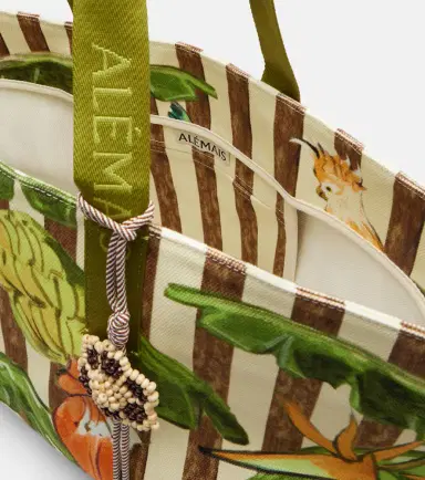 ALÉMAIS Alémais Toucan Tango Large canvas tote bag | Thumbnail 2