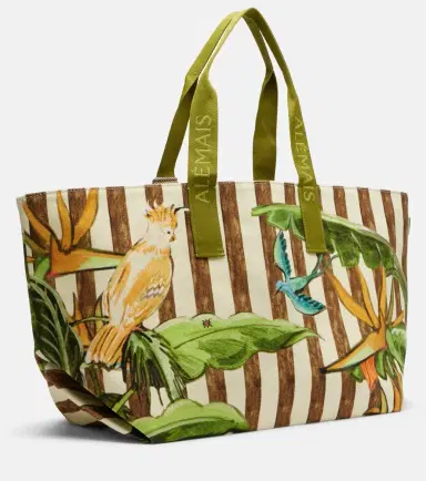 ALÉMAIS Alémais Toucan Tango Large canvas tote bag | Thumbnail 3