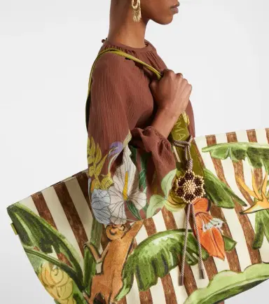 ALÉMAIS Alémais Toucan Tango Large canvas tote bag | Thumbnail 6