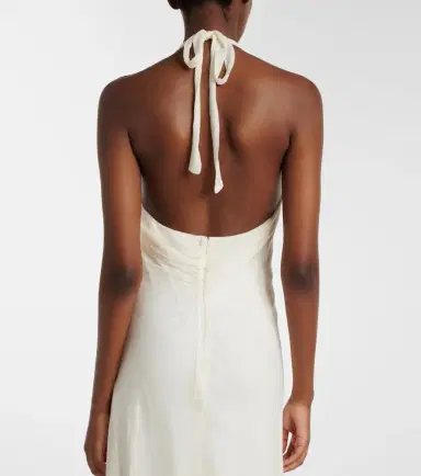 Staud Luma halterneck maxi dress | Thumbnail 3