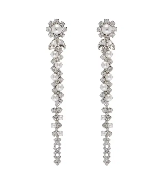 Simone Rocha Embellished faux pearl drop earrings