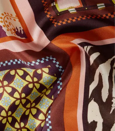 ALÉMAIS Alémais Wilson printed silk twill scarf | Thumbnail 2