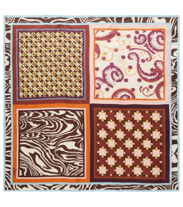 Alemais Alémais Wilson printed silk twill scarf