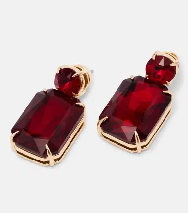 Carolina Herrera Embellished drop earrings | Thumbnail 3
