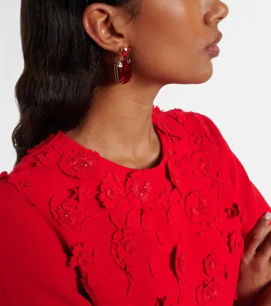 Carolina Herrera Embellished drop earrings | Thumbnail 6