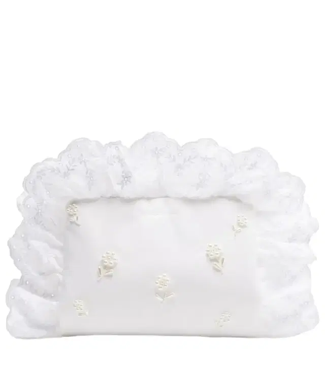 Simone Rocha Pillowcase embellished ruffled clutch