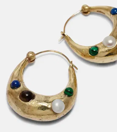 ALÉMAIS Alémais Jem Rainbow embellished hoop earrings | Thumbnail 2 ALÉMAIS Alémais Jem Rainbow embellished hoop earrings | Thumbnail 2