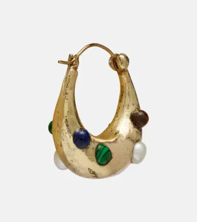 ALÉMAIS Alémais Jem Rainbow embellished hoop earrings | Thumbnail 4 ALÉMAIS Alémais Jem Rainbow embellished hoop earrings | Thumbnail 4