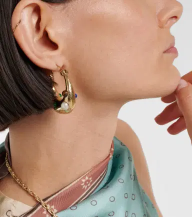 ALÉMAIS Alémais Jem Rainbow embellished hoop earrings | Thumbnail 6 ALÉMAIS Alémais Jem Rainbow embellished hoop earrings | Thumbnail 6