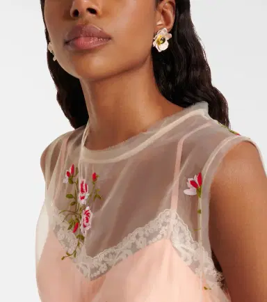 Simone Rocha Blooming Poppy embellished earrings | Thumbnail 5