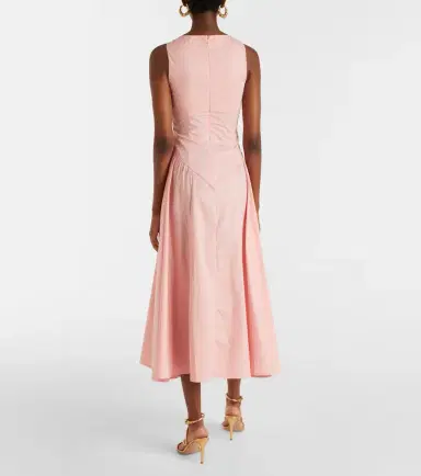Staud Gwen cotton poplin midi dress | Thumbnail 3