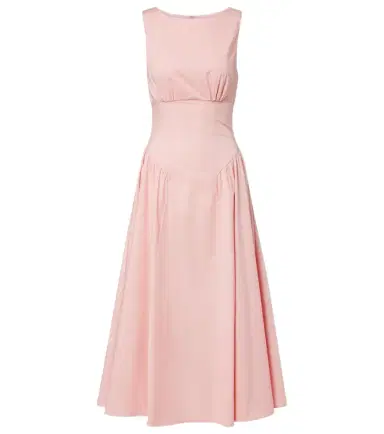 Staud Gwen cotton poplin midi dress | Thumbnail 1