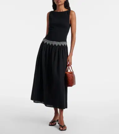 Polo Ralph Lauren Embroidered cotton voile midi dress | Thumbnail 3