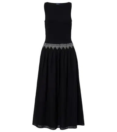 Polo Ralph Lauren Embroidered cotton voile midi dress | Thumbnail 1