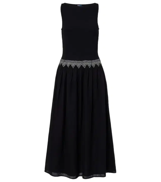 Polo Ralph Lauren Embroidered cotton voile midi dress