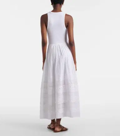 Polo Ralph Lauren Lace-trimmed cotton-blend maxi dress | Thumbnail 2