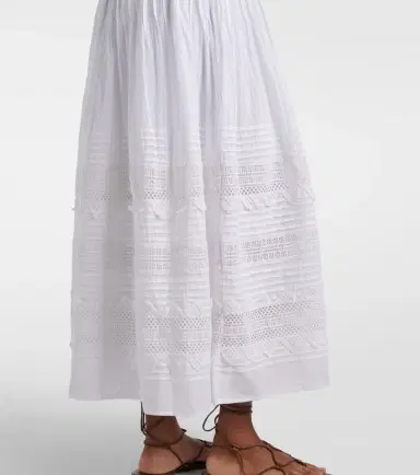 Polo Ralph Lauren Lace-trimmed cotton-blend maxi dress | Thumbnail 5