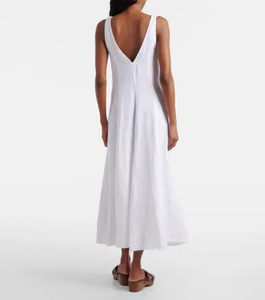 Polo Ralph Lauren Crocheted linen midi dress | Thumbnail 4