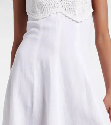 Polo Ralph Lauren Crocheted linen midi dress | Thumbnail 6