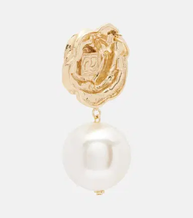 Magda Butrym Faux pearl gold-plated drop earrings | Thumbnail 2