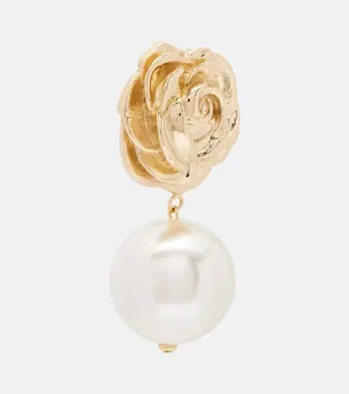 Magda Butrym Faux pearl gold-plated drop earrings | Thumbnail 3
