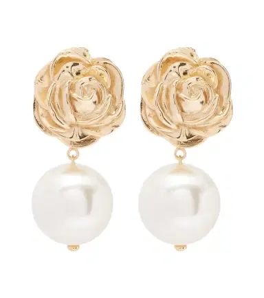 Magda Butrym Faux pearl gold-plated drop earrings | Thumbnail 1