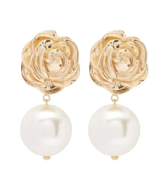 Magda Butrym Faux pearl gold-plated drop earrings