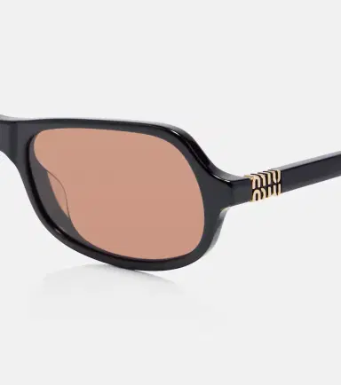 Miu Miu Logo rectangular sunglasses | Thumbnail 3