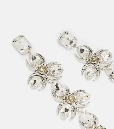 Magda Butrym Crystal-embellished floral drop earrings | Thumbnail 4