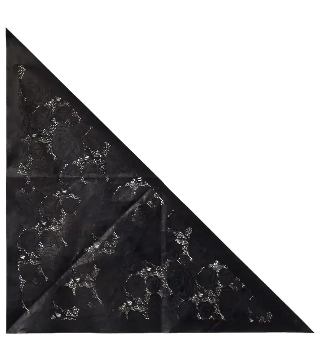 Magda Butrym Floral perforated leather scarf