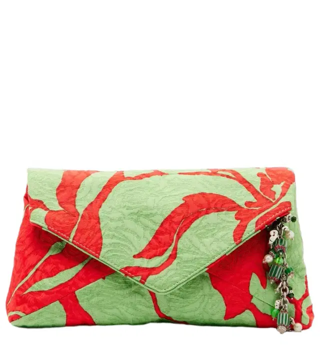 Dries Van Noten Envelope Small jacquard clutch