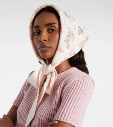 Magda Butrym Floral cotton scarf | Thumbnail 4 Magda Butrym Floral cotton scarf | Thumbnail 4