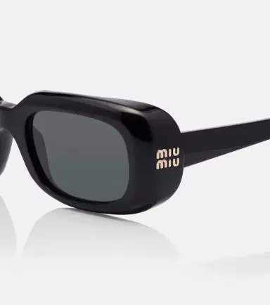 Miu Miu Logo rectangular sunglasses | Thumbnail 2