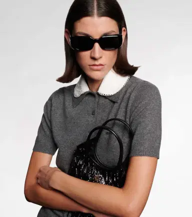 Miu Miu Logo rectangular sunglasses | Thumbnail 4