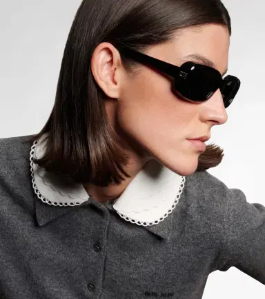 Miu Miu Logo rectangular sunglasses | Thumbnail 5