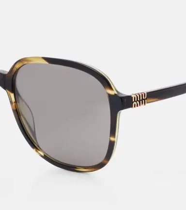 Miu Miu Logo oversized sunglasses | Thumbnail 2