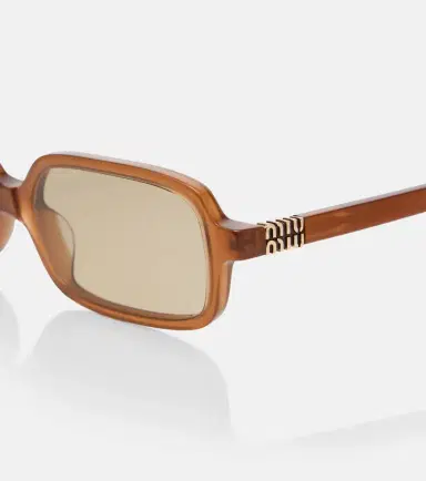 Miu Miu Logo rectangular sunglasses | Thumbnail 2
