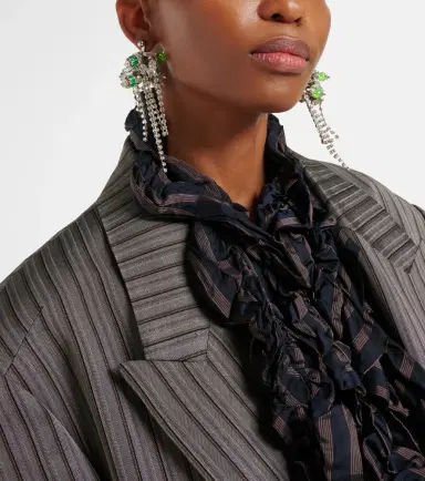Dries Van Noten Crystal-embellished drop earrings | Thumbnail 5